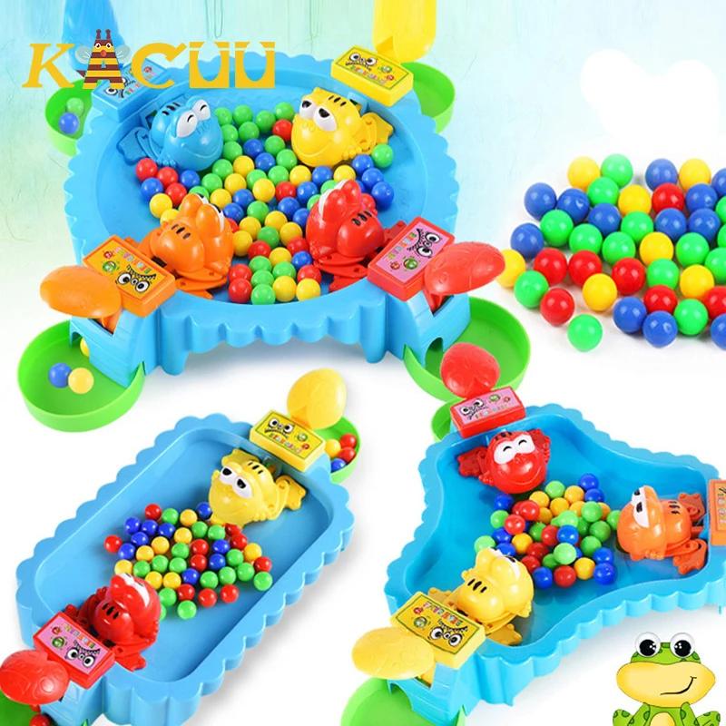 Greedy Frog Eating Bean Toy Frog Snatching Bean Children's Interactive Puzzle Toy Party Game Colorful Beads Children's Toy Adult