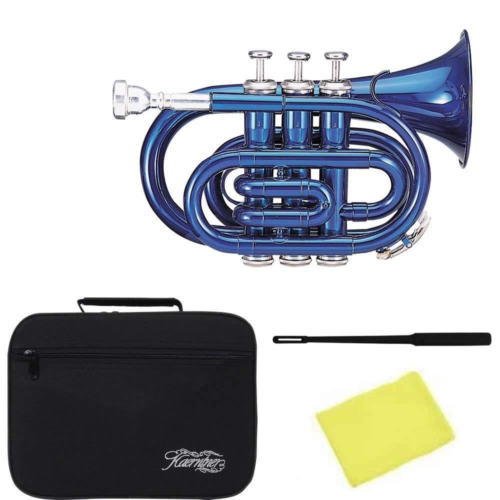 

Kaerntner Pocket Trumpet Metallic Blue KTR-33P/MBL (with semi-hard case)