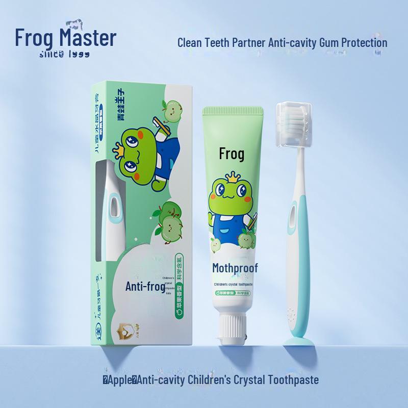 Frog Prince Aiyaxing Children's Wheat Grain Soft Baby Toothbrush