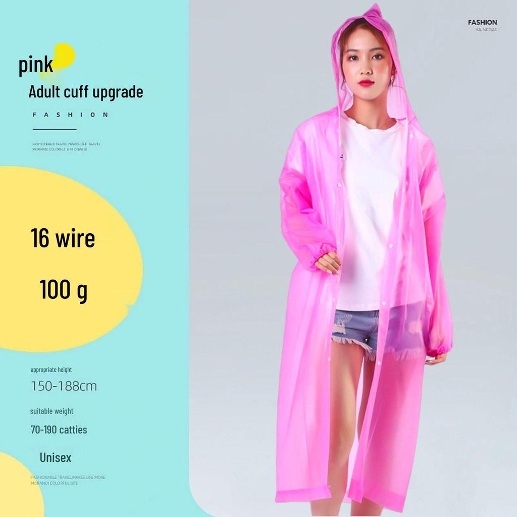 Reusable Full-Length Women's Raincoat for Outdoor Use