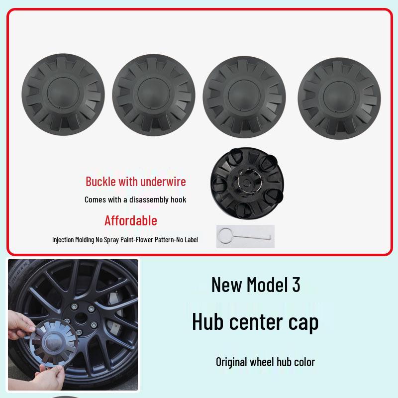 Schutzkappe für die Mittelbohrung für 18-Zoll-Reifen des Tesla Model 3