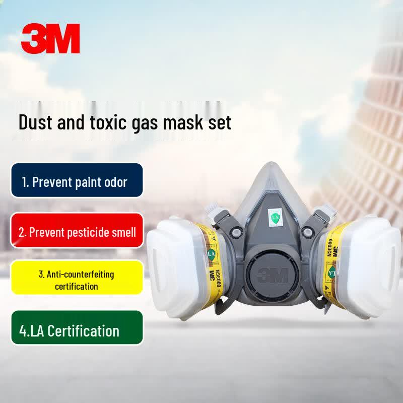 3M 6200 Respirator Mask with 6003 Filters (15-Piece Set) Medium