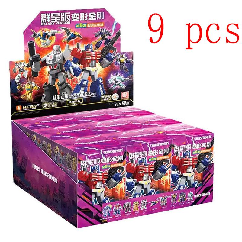 New Blokees Transformation Defender Version Blind Box Rodimus Prime Hot Rod Grimlock Dinobots Blitzwing Action Figures Gifts 4 Poseable Articulated