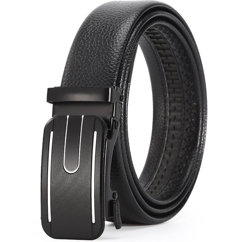 Belt Men'S Business Automatic Buckle Belt Chaozhongqing Pants Belt Stall
