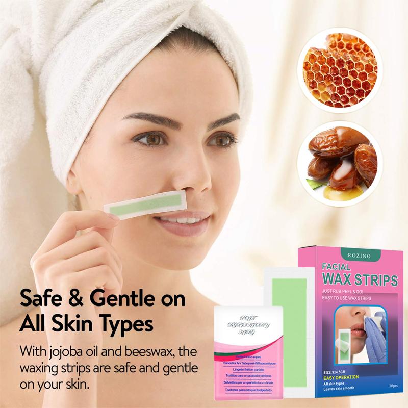 Facial Summer Professional Hair Removal Wax Paper 15 Sheets Lip Sticker Ladies Face Non-Permanent Mustache Lip Hair