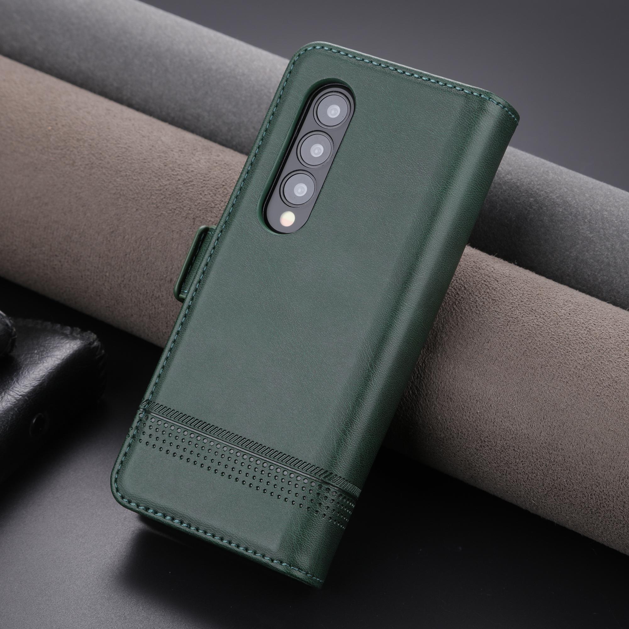 

Роскошный магнитный адсорбционный кожаный чехол для Samsung Galaxy Z Fold4 / Z Fold 4 5G Flip Cover Защитный чехол Fundas Coque for Z Fold 4 5G