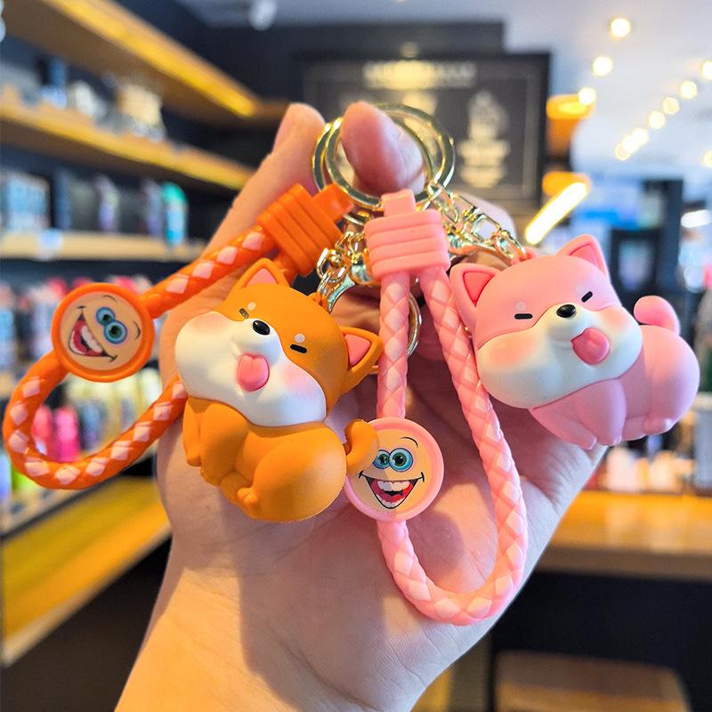 Shiba Inu Schlüsselanhänger Cartoon Hund Niedlich Paar Beste Freundin Greifautomat Schülergeschenk Geschenk Personalisierte Geschenke Y2k Mode Spielzeug Anime