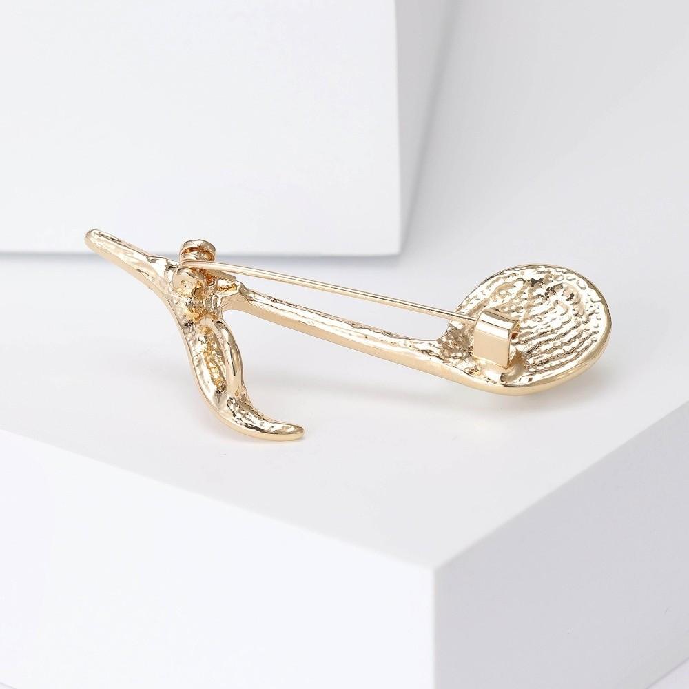 Casual Style Musical Pins Glossy Party Jewelry Accessories Decorative Brooch Pins Music Lovers
