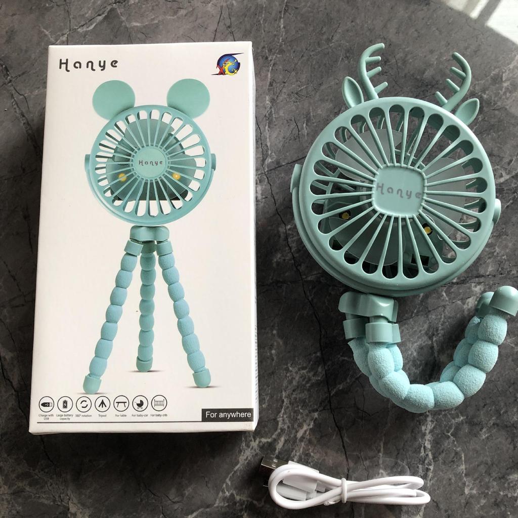 Versatile Portable Mini Fan: Hangable, Standable, or Wrappable - Ideal for Dorms and Outdoor Use