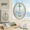 Frosted Glass Art Supplies Scripture Sea Suncatcher DIY Kit Christian Mosaic Craft Projects for Stress Relief Faith Inspired Window Hanging