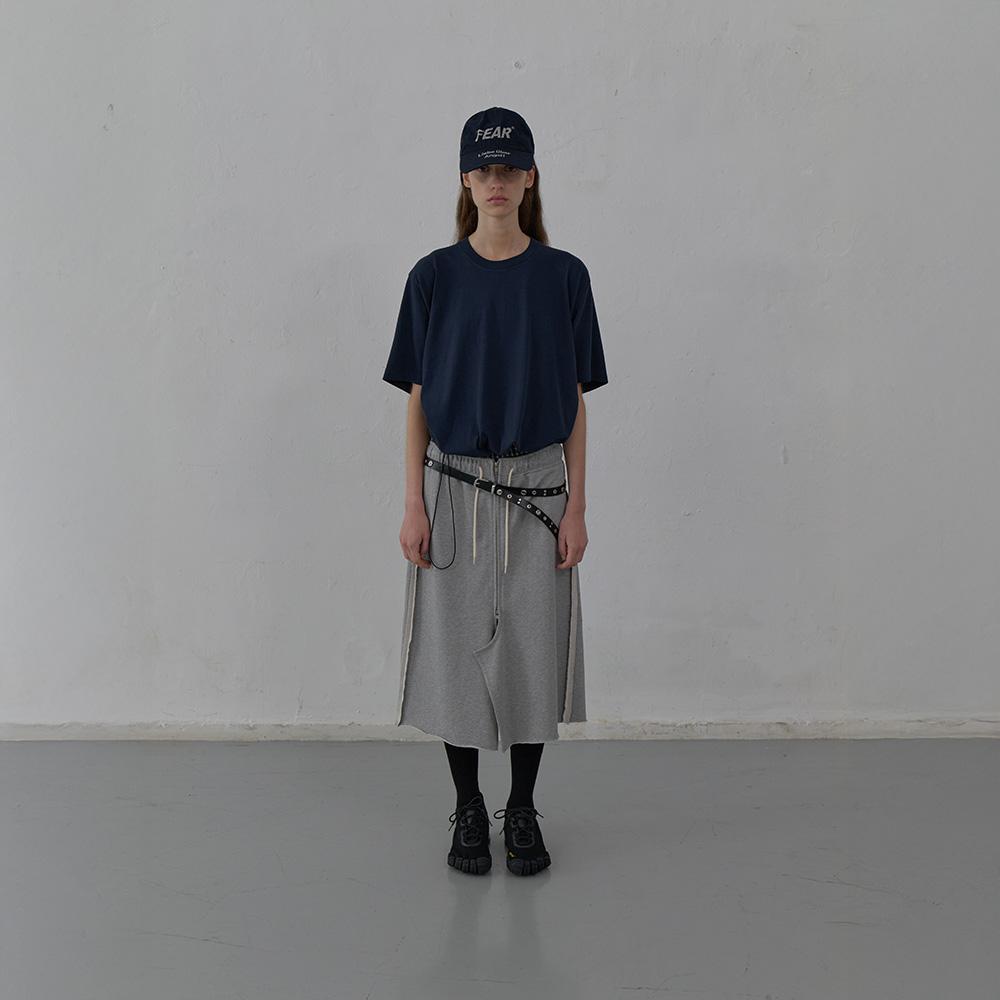 Lcdc Tm Raw Cut Detail Jersey Skirt (Melange Grey)