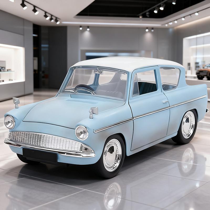 JADA 1:24 Ford Anglia 1959 Alloy Car Diecasts & Toy Vehicles Car Model Miniature Scale Model Car For ChildrenTH синий
