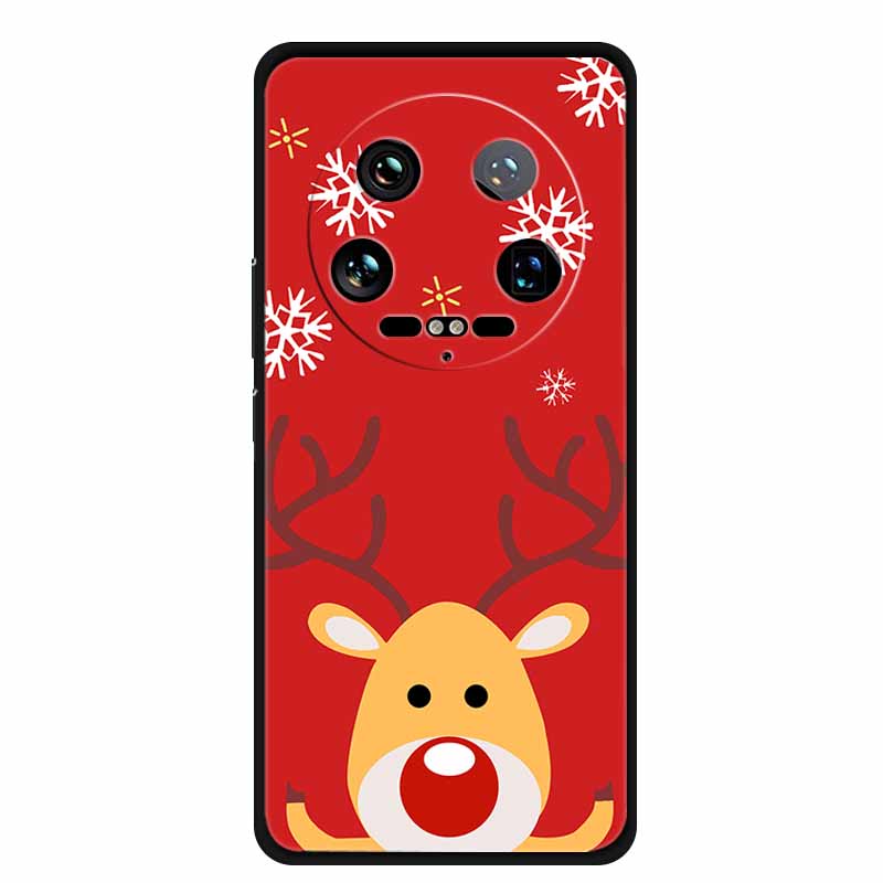 Christmas Phone Case For Xiaomi 14 Ultra Pro Case Soft Silicone Luxury Deer Cover for Xiaomi 13 Ultra Pro Back Coque Cases 14pro