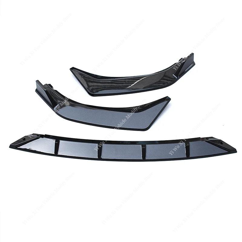 For BMW G30 LCI M Sport 2021-2023 Ccar Front Bumper Lip Spoiler Splitter Diffuser 520i 530i 540i Bumper Guard Cover Body Kit