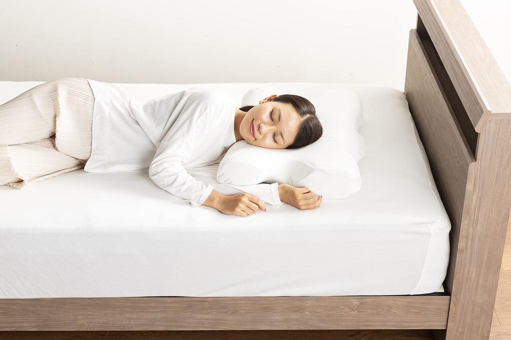 French Bed Pillow White 41cm Long X 56cm Wide Turtle Pillow with a Unique Silhouette That Helps You Curies Ag Spec Cover That Stays Clean While Lying