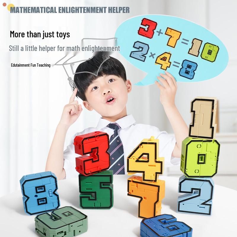 Children's Transforming Robot Car Educational Set