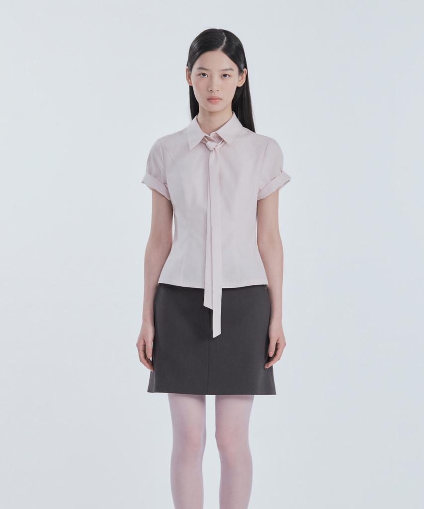 Mausolleum Mila Waist A-Line Skirt - Charcoal