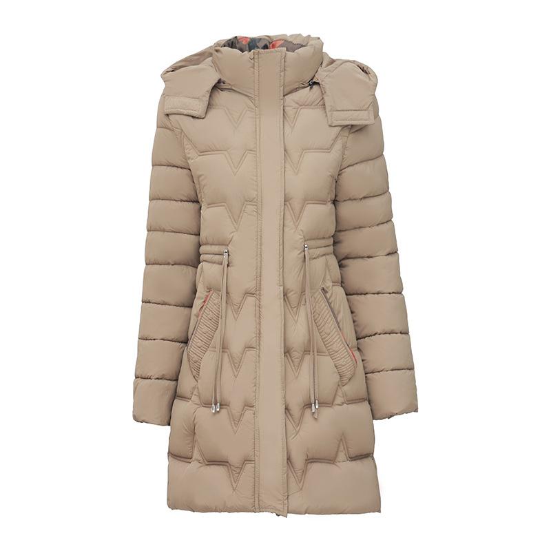 New winter padded clothes women's medium and long winter padded jacket women's thickened padded clothes fashion hooded