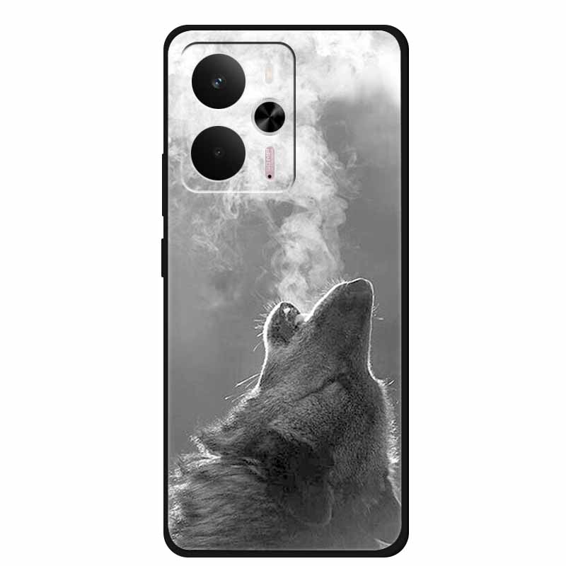 For Realme 14 5G Case Realme14 Coque 6.67" Black Silicone Soft TPU Phone Case For Realme 14 2025 Back Cover Case Shell Funda Cat