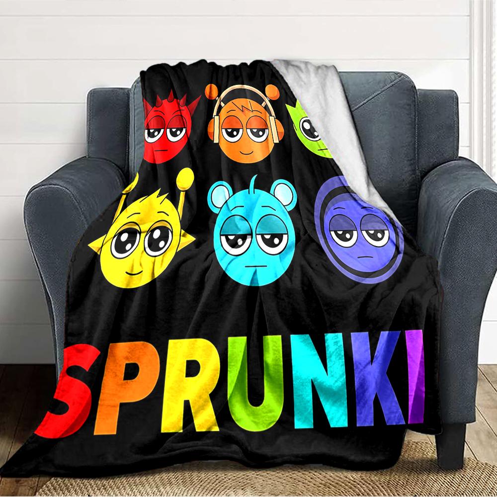 1pc SPRUNKI2 Blanket, Gift, for Men and Women, Soft Blanket, Good for Sofa Bed Couch Travel, Lightweight Flannel Blanket