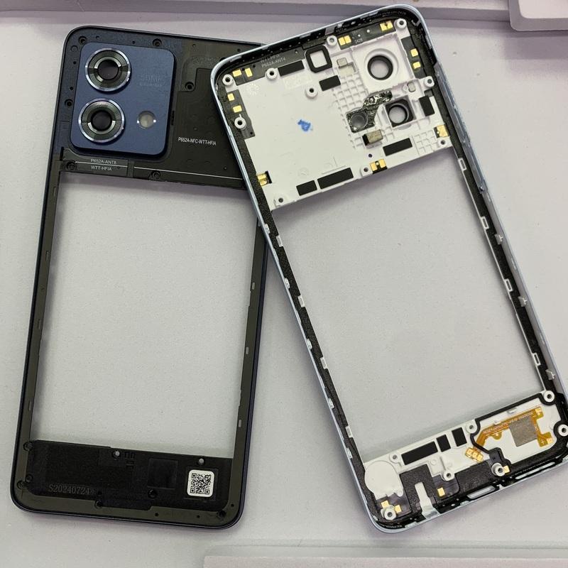 Middle Frame For Motorola Moto G84 Housing Middle Frame Case With Power Volume button+Camera Lens + Tools Repair Parts