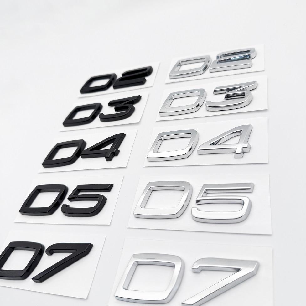 Metal para Coche D2 D3 D4 D5 D6 D7 Letras Logo Emblema de Maletero Insignia Pegatina Para Volvo S40 S60 V40 V50 XC40 XC60 V70 V60 S90 C30 XC90