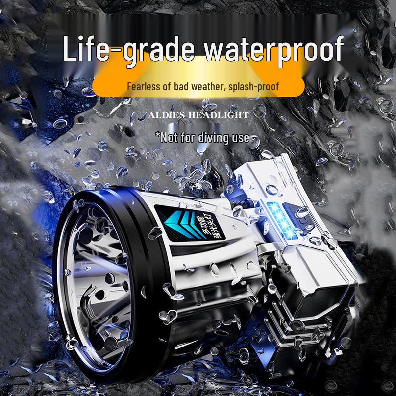 High-Brightness Rechargeable LED Headlamp for Night Fishing, Mining, Camping, and Outdoors