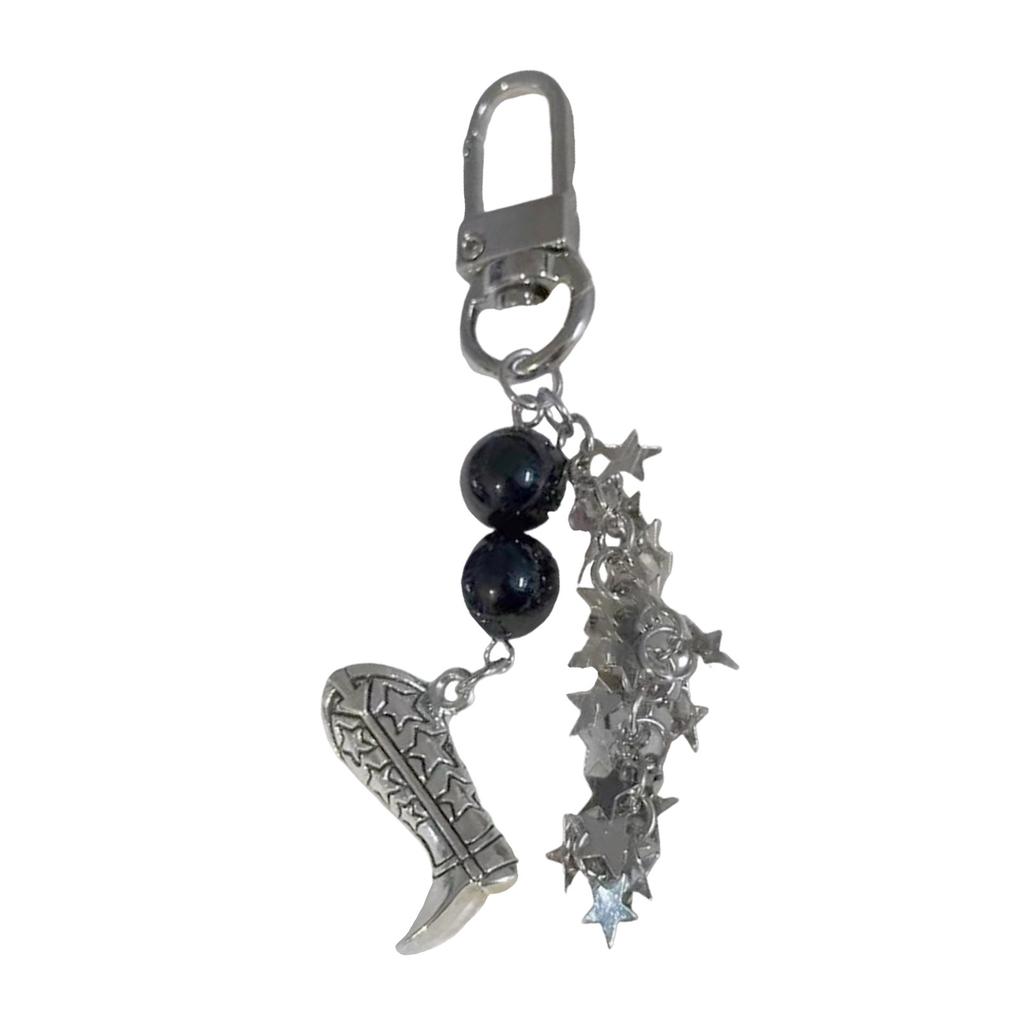 Multifunctional Star Bag Charm Star Pendant Key Holder Gothic Bag Accessory Suitable for Stylish Individuals Present