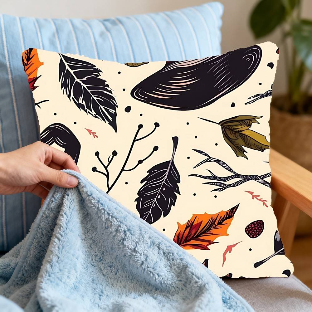 Spooky Halloween Pillow Case Cushion Cover Polyester Pillowcase Decorative Sofa Cushion Pillowcase Home Decor