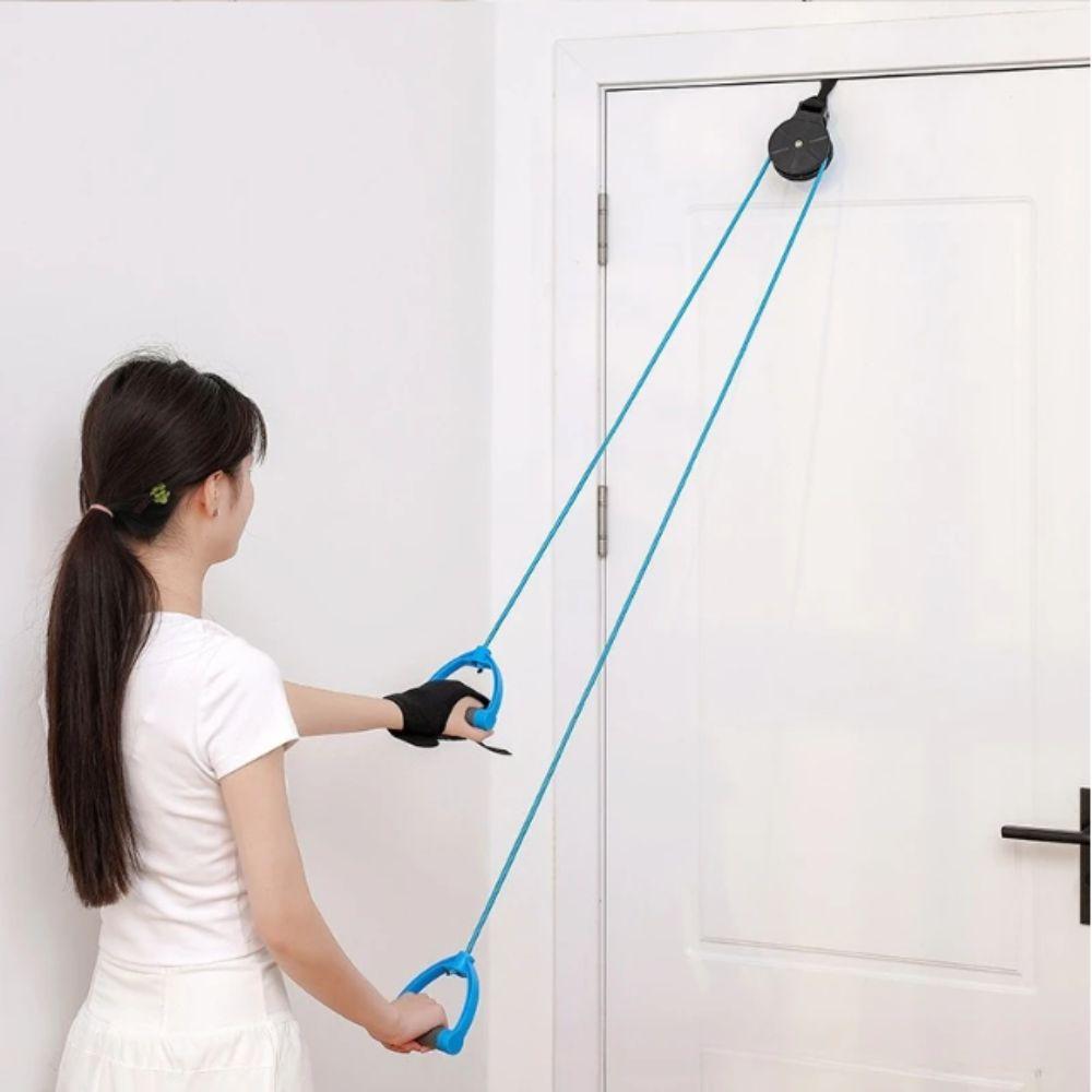 No Noise Design Pulley Ring Frozen Rotator Cuff Train Rope Over The Door Exerciser  Elderly Stroke