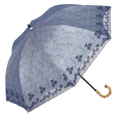Lieben UV Light Compact Long Cooling Umbrella Parasol, Protection, Blocking, Umbrella, Lace, [LIEBEN-1446] (Navy)