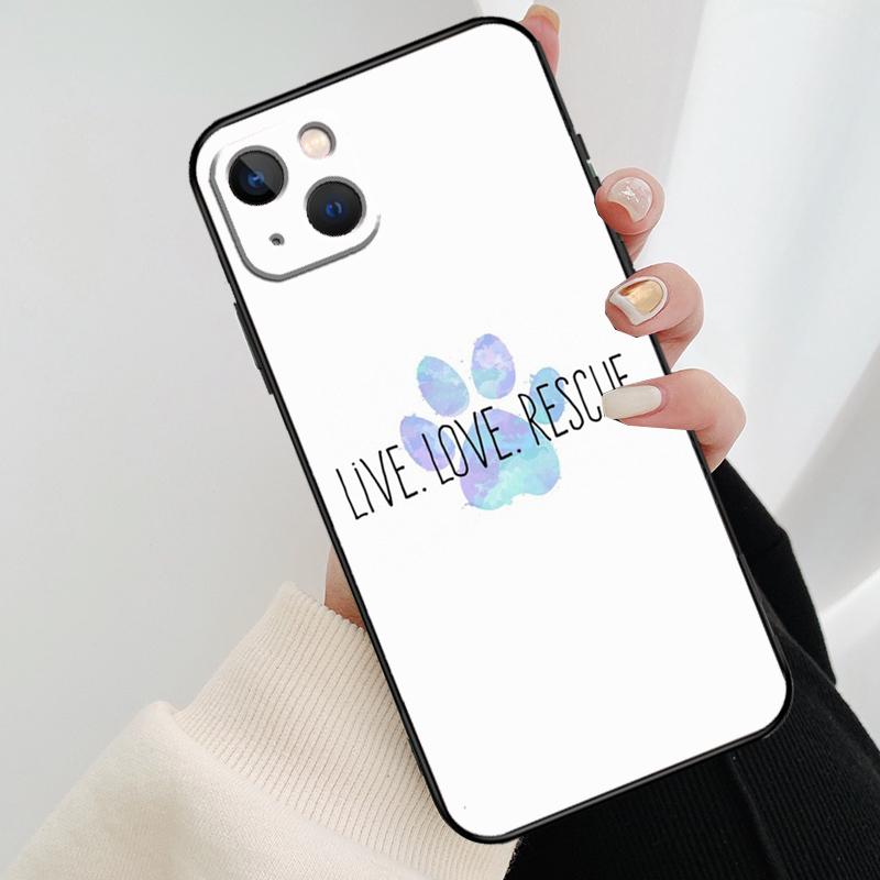 Animal Dog Paw Prints Phone Case For iPhone 13 12 11 14 Pro Max Mini X XR XS Max 6S 7 8 Plus Shockproof Soft Case