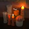 Halloween Ghost Groom Scented Candle Silicone Mold Spooky Skull Plaster Candle Making Mold