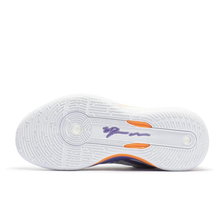 New 361° DVD2 CQT Cushioning Anti Slip Wear Resistant Breathability Low Top Basketball Shoes Men's Purple White 572411107-1
