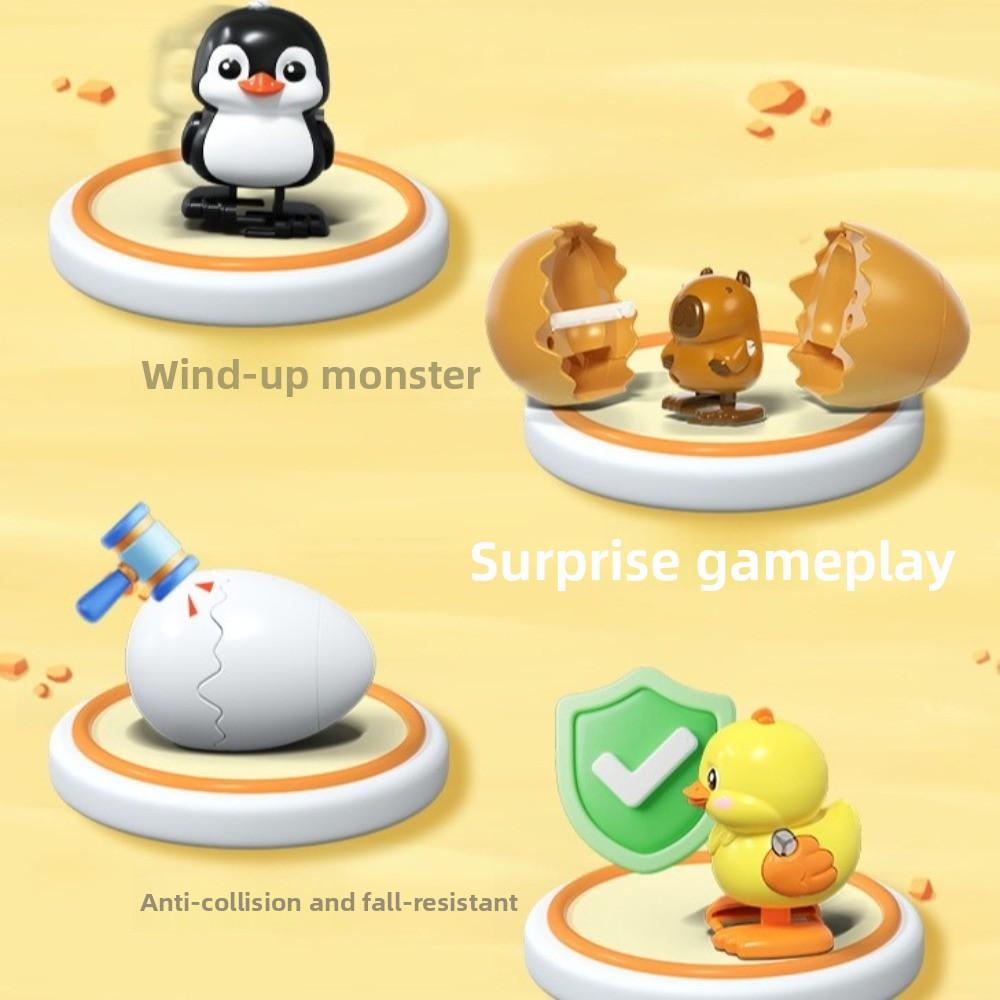 Breaking The Shell Jumping Egg Clockwork Duck Jumping Egg Toy Portable Animal Shape Assembly Toys