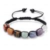 Fashion Ladies Braided Strap Natural Stone Beads Bracelet