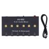 6 Channel Compact Audio Mixer Mono Stereo Switching 6 In 2 Out Amplifier Mixer with 6.3mm Jack