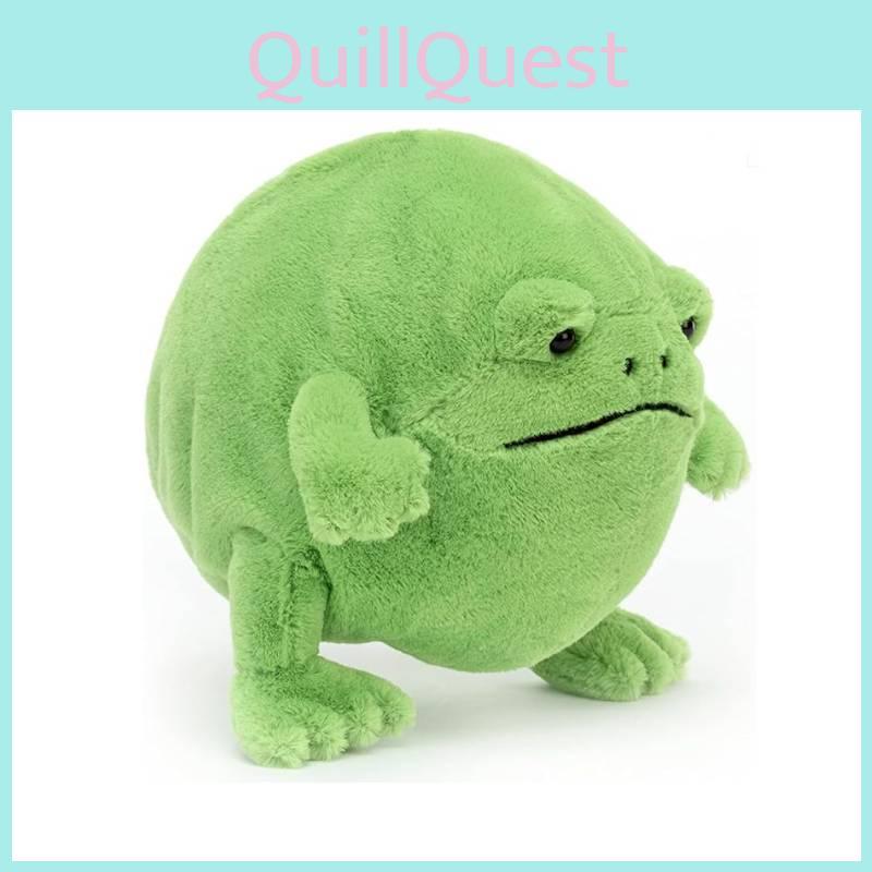 Adorable Ricky Rain Frog Plush Toy Soft Cartoon Frog Doll For Kids 30x25x20cm