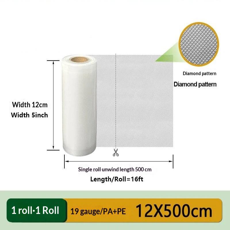 Bpa Free Vacuum Sealer Rolls Food Grade Universal Compatible For Kitchen Food Storage Meal Prep Sous Vide