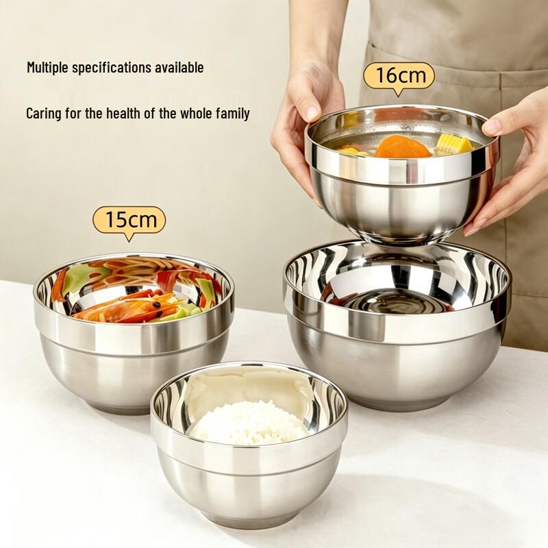 Zhuoliang 304 Stainless Steel Double-Layer Insulated Bowl