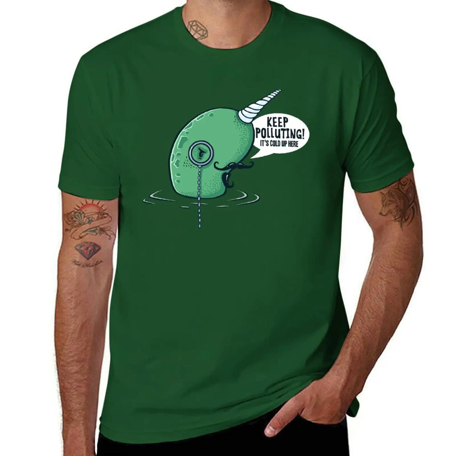 

Evil Narwhal Favors Global Warming TShirt sports fans hippie clothes slim fit t shirts for men 4XL