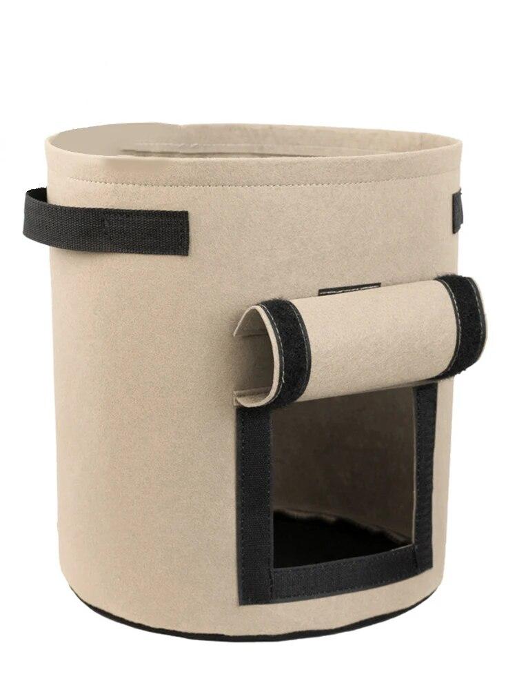 1Pc Felt Potato Planting Bag Large Diameter Vegetable Plant Seedling Bag Non-Woven Felt Potato Growing Bucket