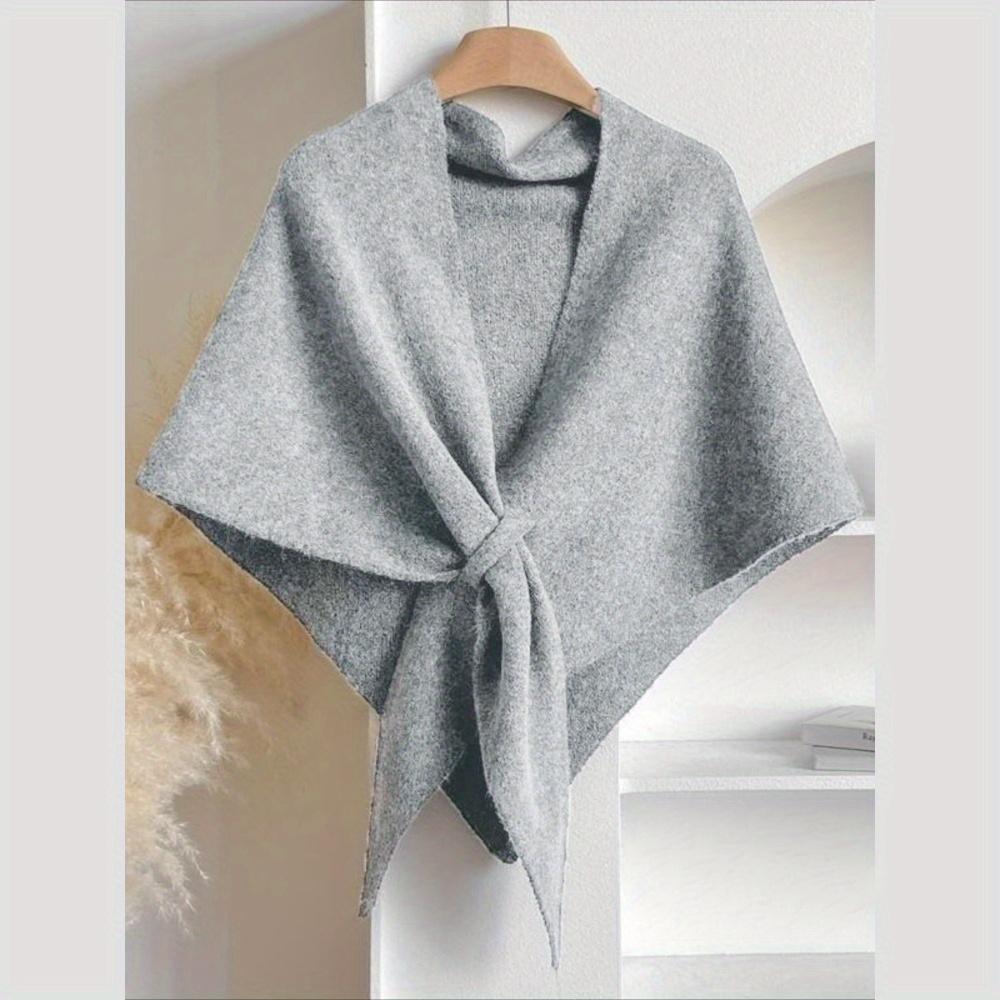 Women's solid color scarf, winter casual soft and comfortable shawl, fashionable and unique accessories, daily wear scarf