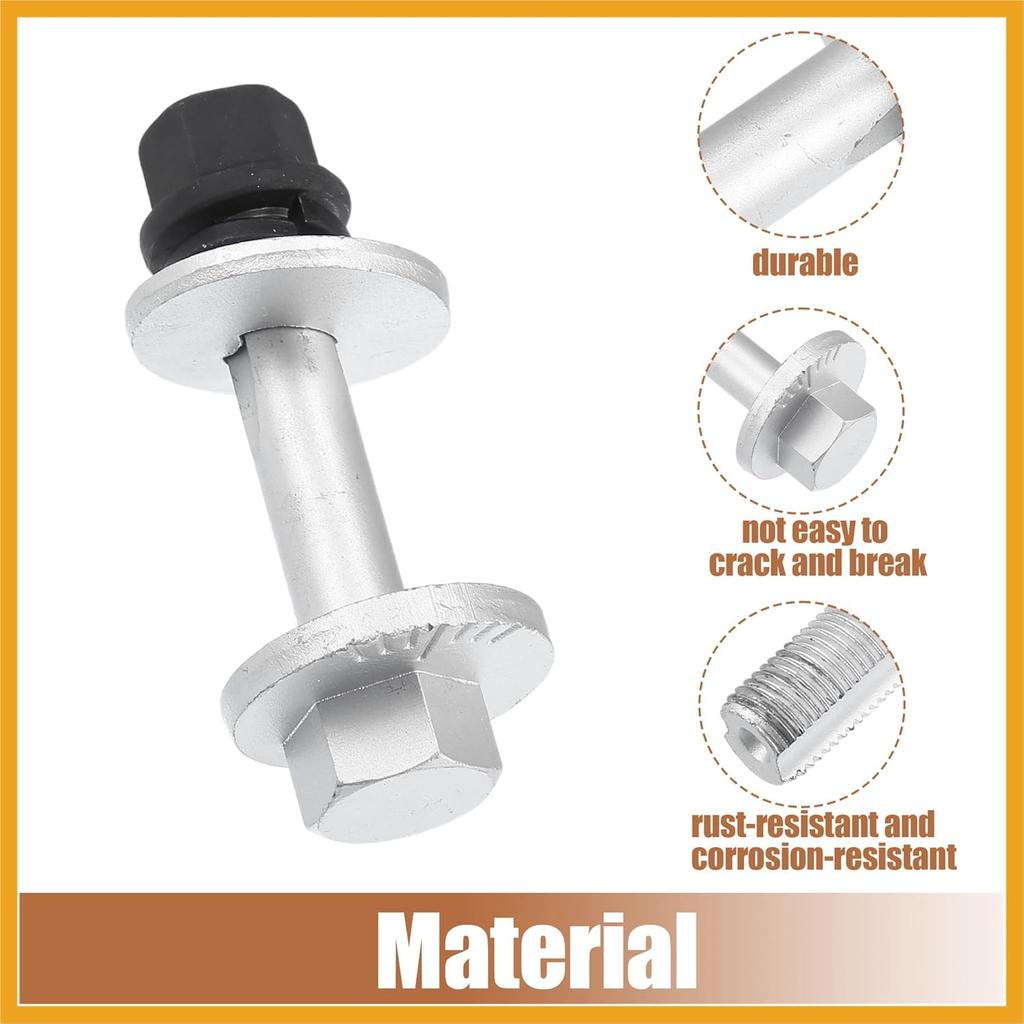 Auto Sturz Einstellbare Exzenterbolzen Lockout Kit Fahrwerk Querlenker Reparaturbolzen für Hyundai Elantra 2007-2011 Nr. 552202H100 1 Satz Ersatz