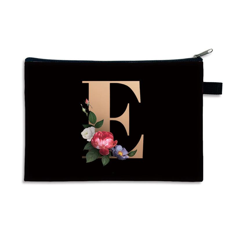 Kreativní potisk písmen malá taštička na drobné polyester zip malá taška multifunkční úložný prostor příruční peněženka