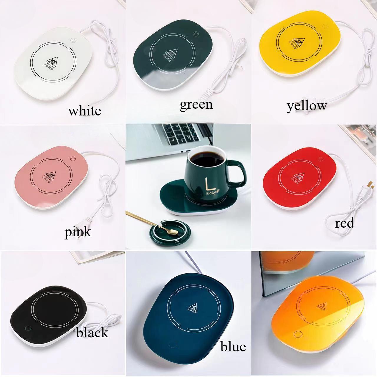 

Розумний термостатичний підсклянник Підходить для дому та офісу Підходить для гарячої кави Чай Молоко Вода Портативний та водонепроникний EU Plug червоний