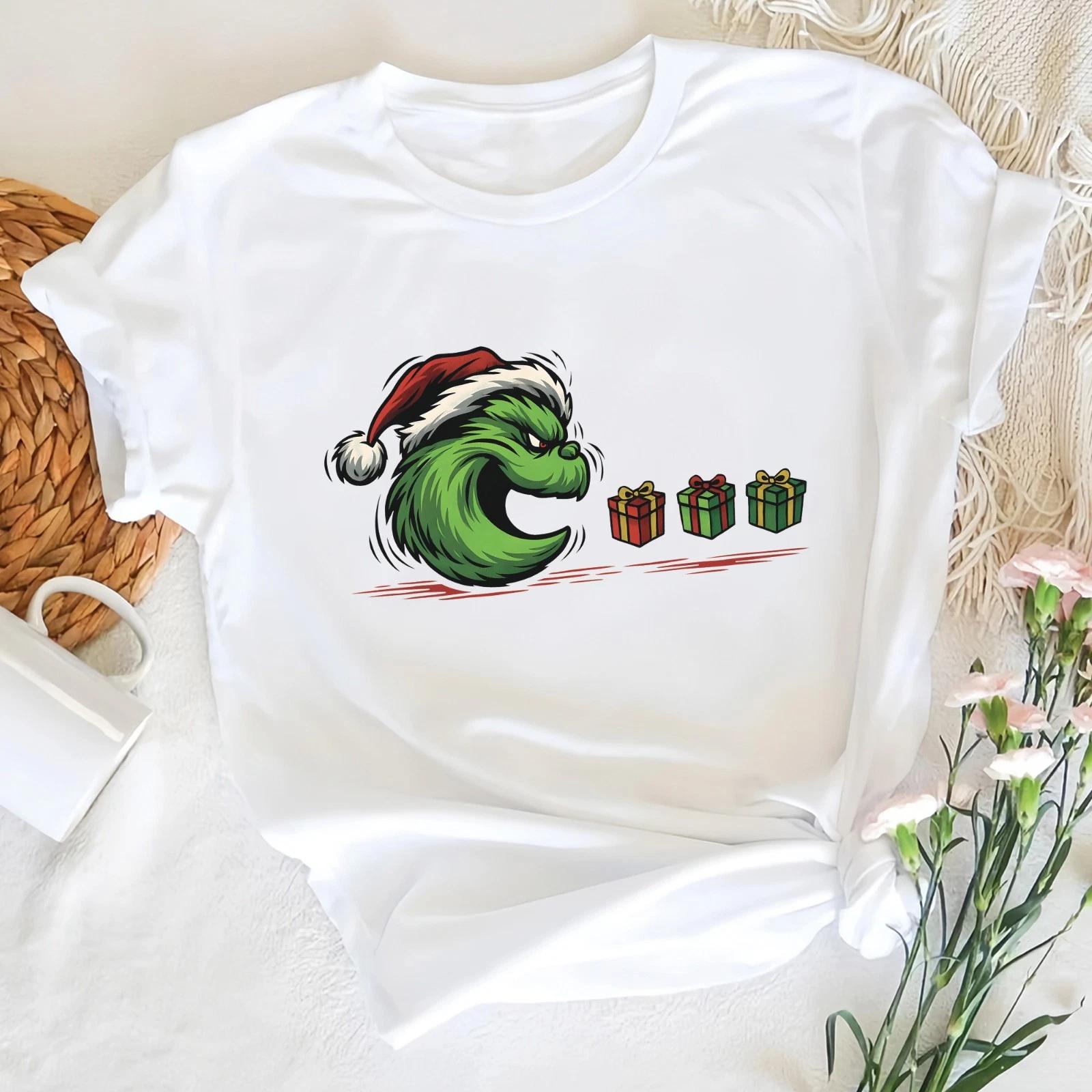 Green Grinch Chasing Christmas Gift Box Xmas Shirt, Holiday Season Vibes Tee 3XL