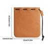 Genuine Leather Jewelry Pouch Soft Protective Bag For Necklaces Earrings Gift Packaging Customizable Size Color