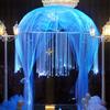 Tenda di Perline Stile Moderno Lavorazione Raffinata Attraente Ghirlanda Trasparente Tenda di Perline da Appendere per Matrimonio