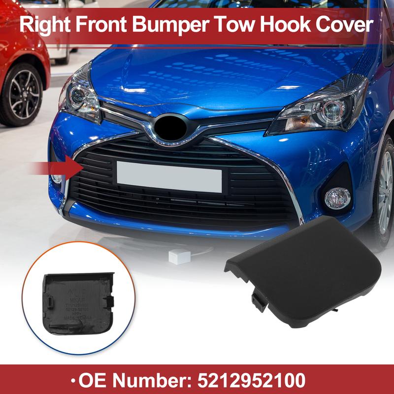 X Autohaux Right Front Car Tow Hook Cover Cap for Toyota Yaris 2012-2014 No.5212952100